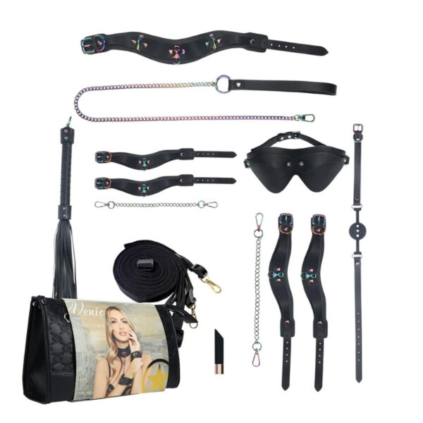 Venice Collection - 13-delige BDSM Set in Handtas Zwart