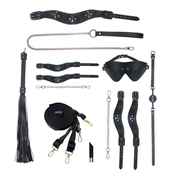 Venice Collection - 13-delige BDSM Set in Handtas Zwart