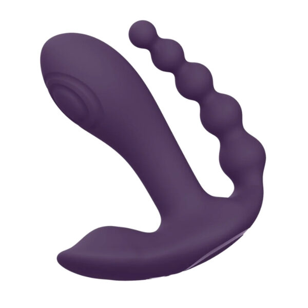 Vive Kata - Pulse Wave & Vibrating Double Penetration Vibrator Purple