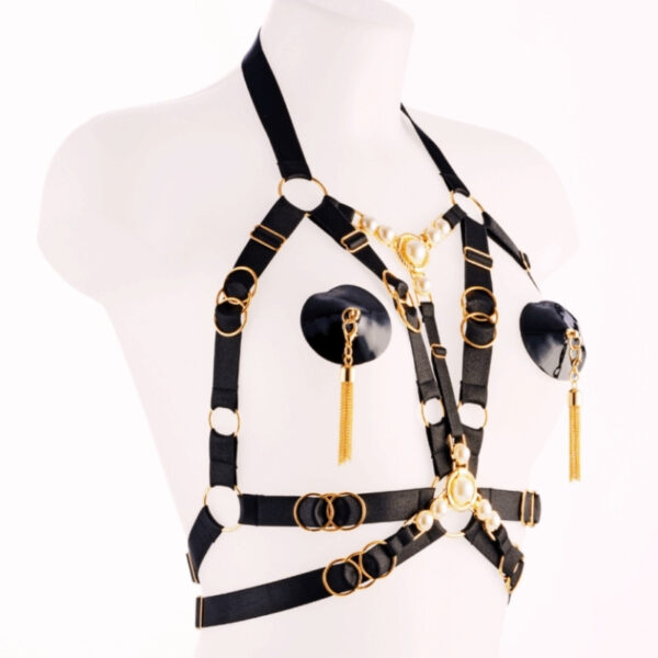 Kinky Diva Faustina II – Cupless Triangle Bra Deluxe OS