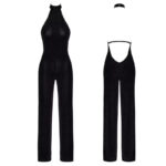 Noir Jumpsuit met glittersteentjes