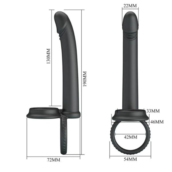 Pretty Love Moses - Cock en Ball Ring Dildo