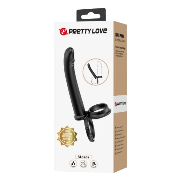 Pretty Love Moses - Cock en Ball Ring Dildo
