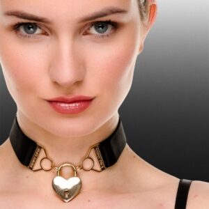 Kinky Diva Collar zwart/goud - OS