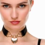 Kinky DIVA Collar zwart/goud - OS