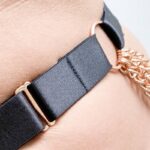 Kinky Diva Chain Belt zwart/rose goud - OS