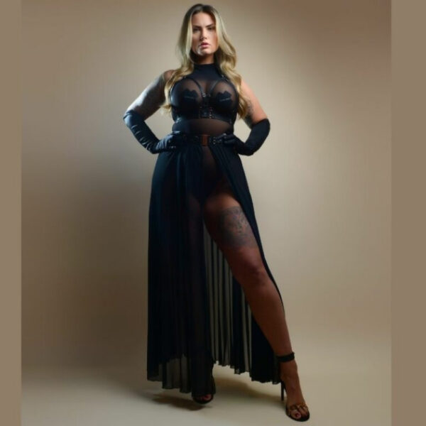 Kinky Diva Exquisite - Halter Body Zwart