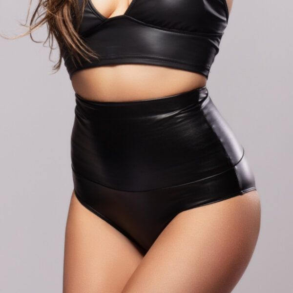 Kinky Diva LILITH- Butt Lift High Briefs Leather Look
