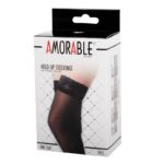 Amorable Hold-Up Stockings - One Size Black
