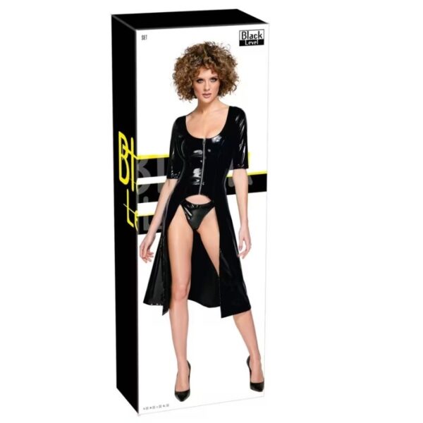 Black level vinyl jurk en string