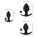 Black velvets 3-delige anal trainer set met gewichten