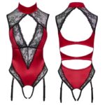 Cottelli Crotchless Body rood-zwart