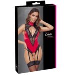 Cottelli Crotchless Body rood-zwart