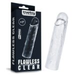 LoveToy Flawless Clear Penis Sleeve + 1" / 2.5 cm - Transparent