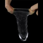 LoveToy Flawless Clear Penis Sleeve + 1" / 2.5 cm - Transparent