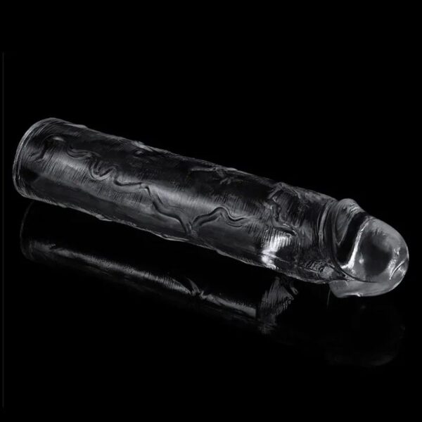LoveToy Flawless Clear Penis Sleeve + 2" / 5 cm - Transparent