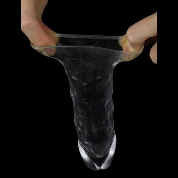 LoveToy Flawless Clear Penis Sleeve + 2" / 5 cm - Transparent