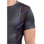 Nek shirt met blauwe streep