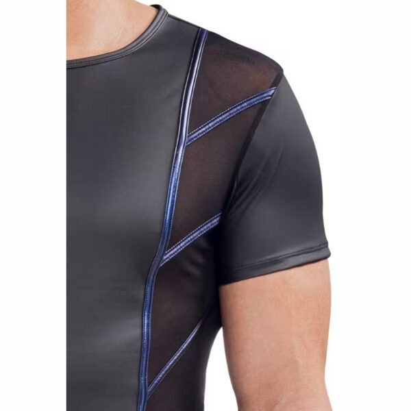 Nek shirt met blauwe streep