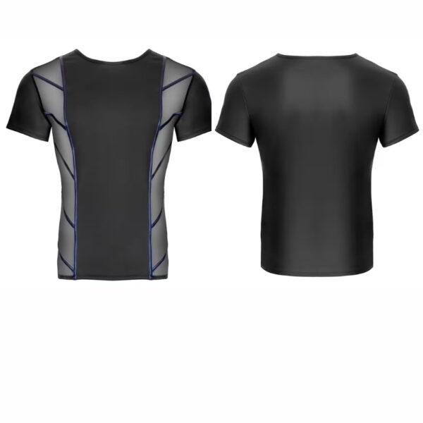 Nek shirt met blauwe streep