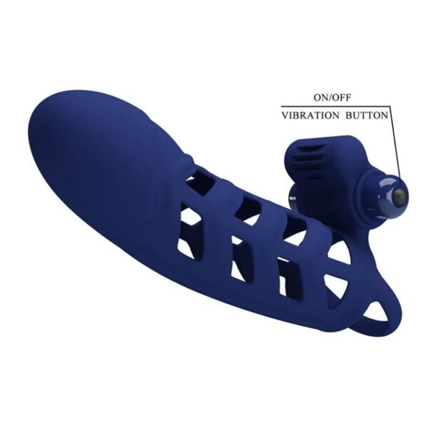 Pretty Love Altaf - Vibrerende Cock Sleeve - Donkerblauw