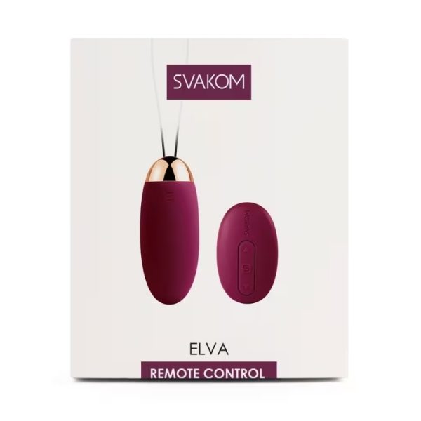 SVAKOM Elva - Egg Vibrator with Remote Control Purple
