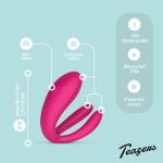 Teazers Koppel vibrator met met RC