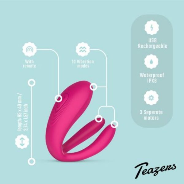 Teazers Koppel vibrator met met RC