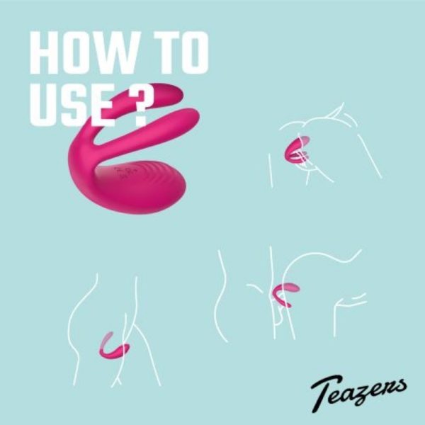 Teazers Koppel vibrator met met RC