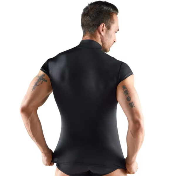 Svenjoyment Shirt met doorzichtige strepen