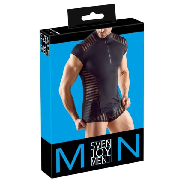 Svenjoyment Shirt met doorzichtige strepen