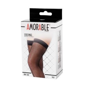 Amorable Fishnet Stockings - OS Zwart