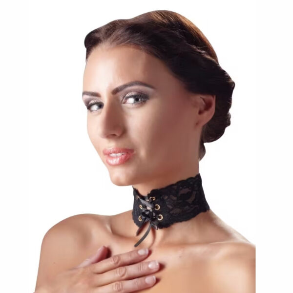 Cotelli Halsband met vetersluiting