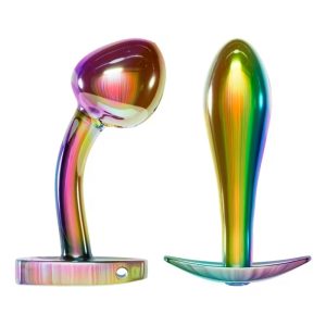 Metalen Butt Plug Set in regenboogkleuren