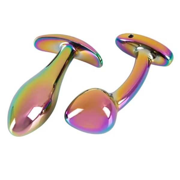 Metalen Butt Plug Set in regenboogkleuren