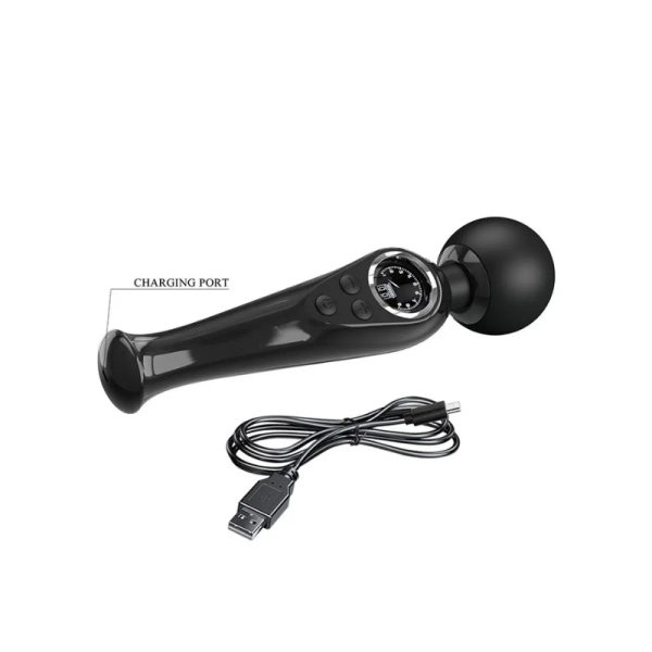 Pretty Love Skyler - Wand Vibrator met Digitaal LED Display - Zwart