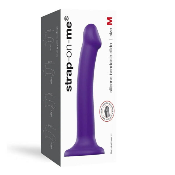 Strap-On-Me Dual Density Dildo paars M - 18 cm