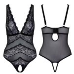 Cottelli kanten body met open kruis