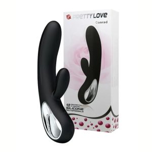 Pretty Love - Elmer - Rabbit Vibrator - Black
