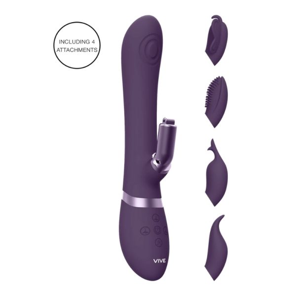 Vive Etsu - Pulse Wave G-Spot Rabbit & Clitoral Stimulator - Purple