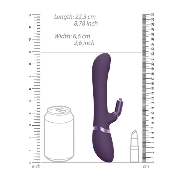 Vive Etsu - Pulse Wave G-Spot Rabbit & Clitoral Stimulator - Purple