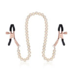 Rosy Gold - Tepelklemmen met parelketting