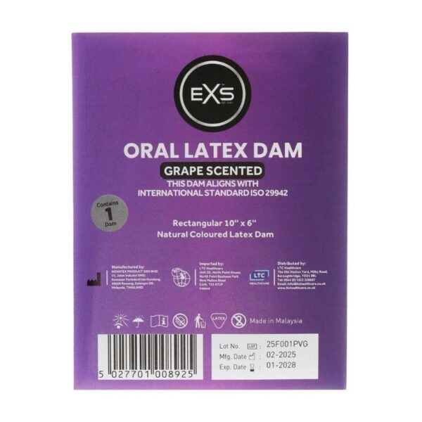 EXS Oral Dam Druif- 1 stuk