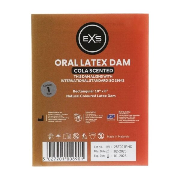 EXS Oral Dam cola - 1 stuk