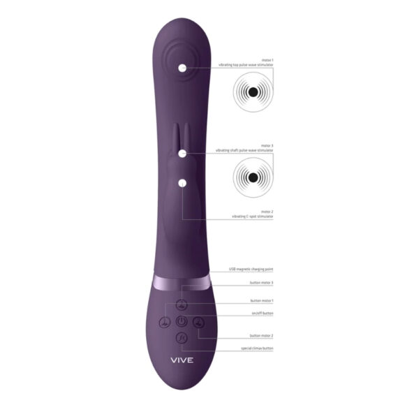 Vive May - Dual PulseWave & Vibrating C-spot & G-Spot Rabbit