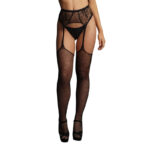 Le Desir fishnet and lace jarretelpanty - OS