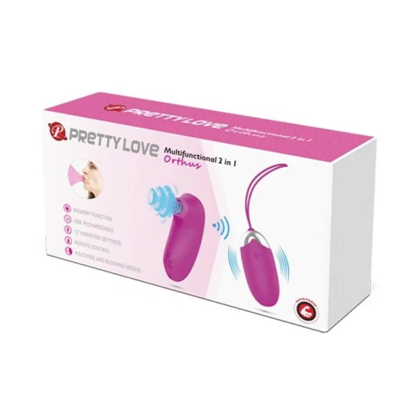 Pretty Love - Orthus - Vibrating Egg with Remote Control - Pink