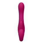 Suki - Vibrating Strapless Strap-on Rabbit Roze