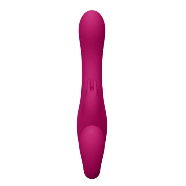 Suki - Vibrating Strapless Strap-on Rabbit Roze