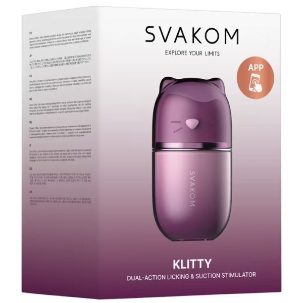 Svakom Klitty - Oplegvibrator met lik- en zuigfunctie